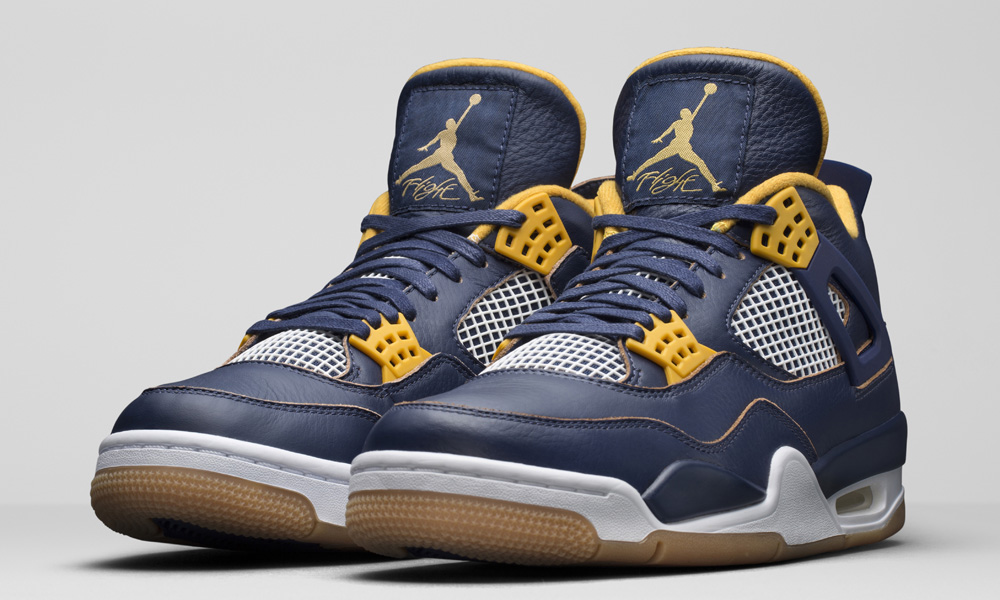 jordan 4 blue and gold