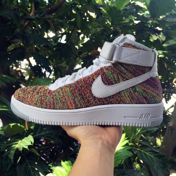 air force 1 flyknit multicolor high