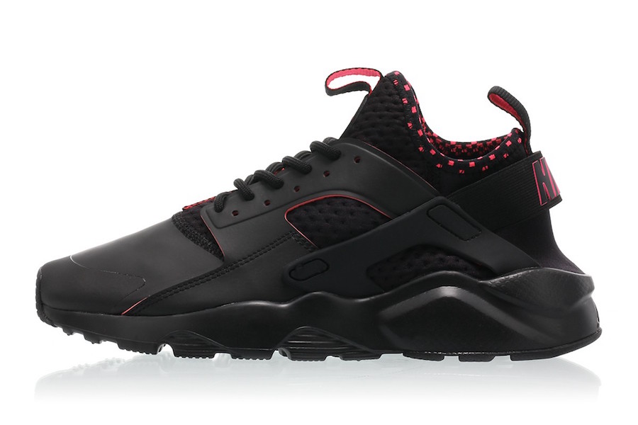 red and black huaraches ultra