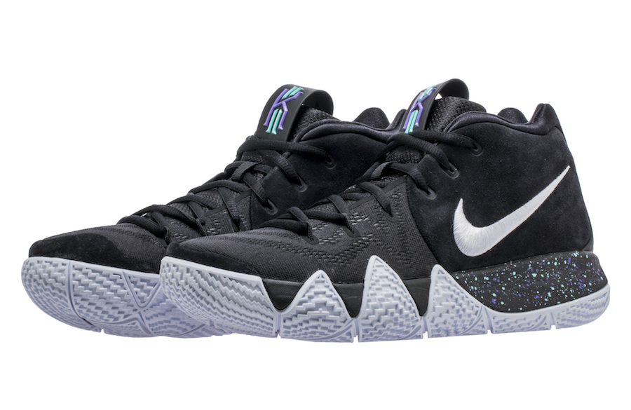 kyrie 4 black and blue