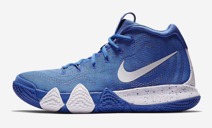 kyrie 4s white and blue