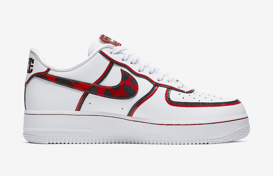 air force 1 red camo