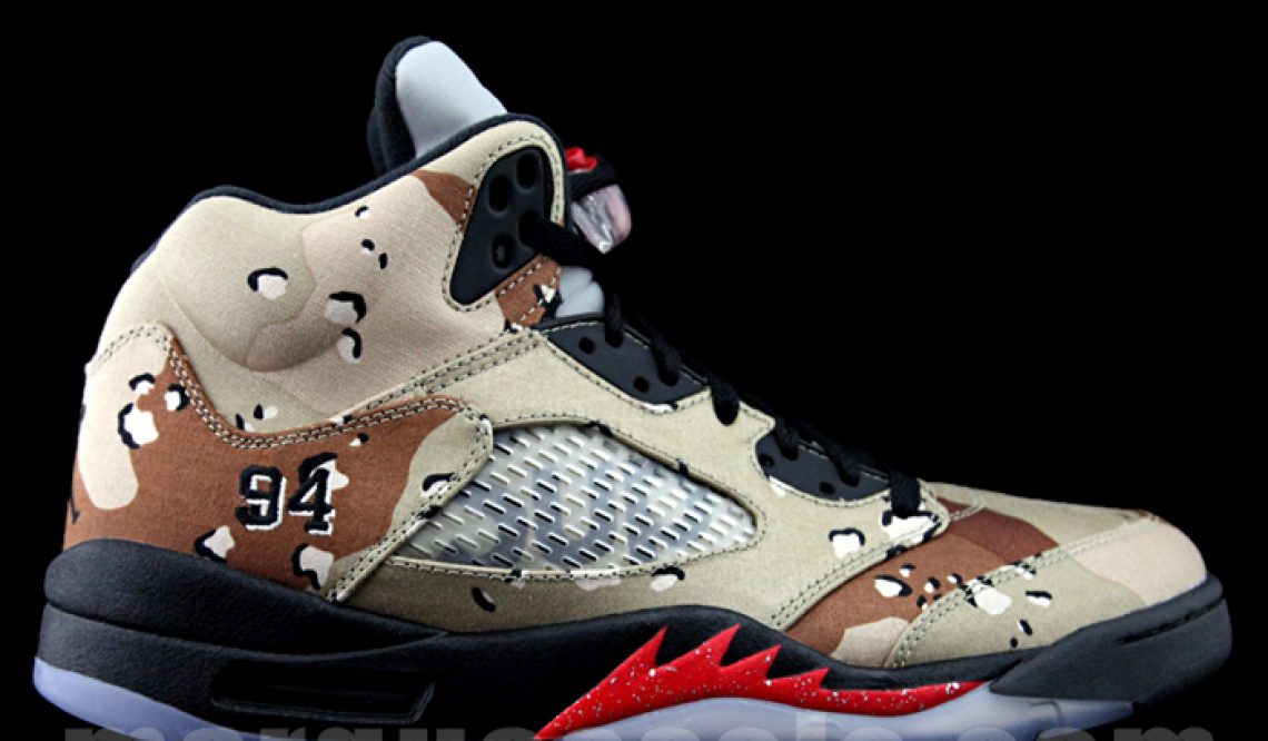 Another Look at the Supreme x Air Jordan 5 “Camo”