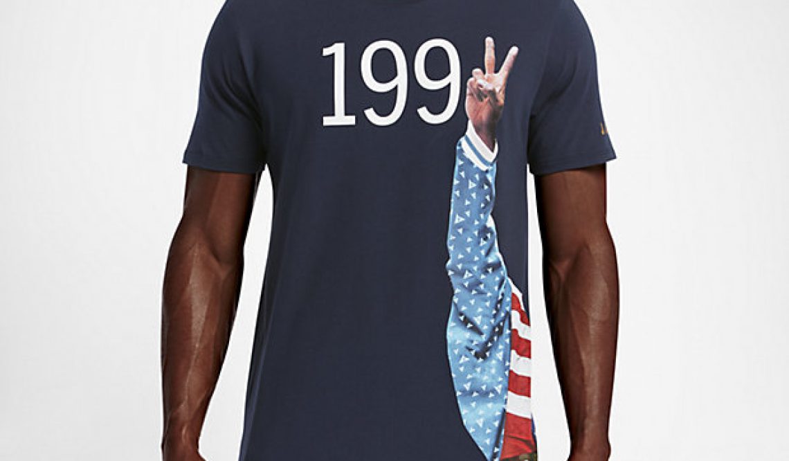 発売中★1992 バルセロナオリンピック トリビュート Tシャツ ＆ MOVIE ★Air Jordan Olympic 7 On Feet