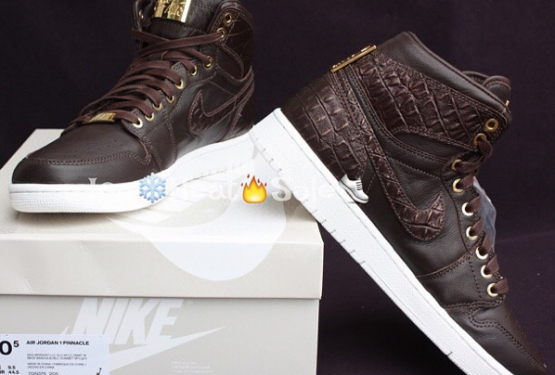 追記★１０月３１予定★Air Jordan 1 Pinnacle “Croc” （エアジョーダン１ ピナクル）Baroque Brown/Metallic Gold-Metallic Summit White 705075-205