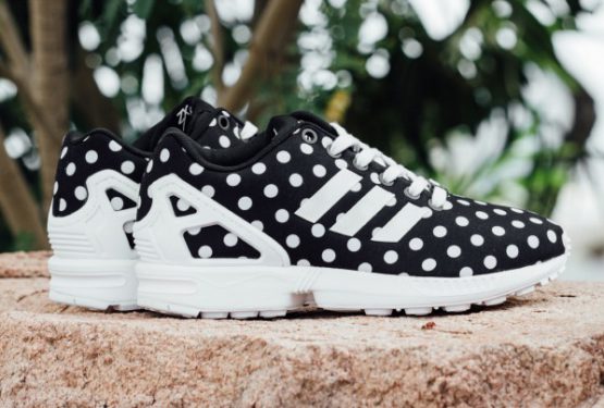 水玉★Adidas Originals Women’s ZX Flux – Core Black/White　 “Polka Dot”