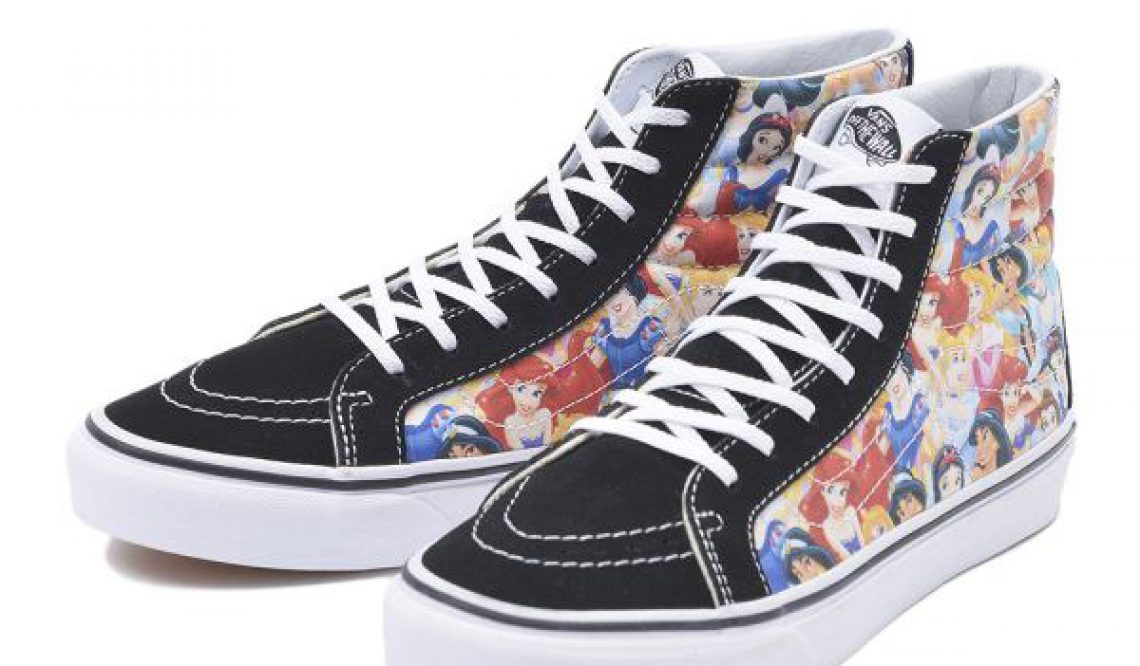 ユニセックス！VANS 【ヴァンズ 】SK8-HI SLIM スケートハイ スリム VN-0XH7GZ1  (DISNEY)PRINCES