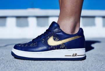 ★MY COLLECTION 過去の名作★Nike WMNS Air Force 1 Low Navy/Gold【ナイキ エアフォース１】