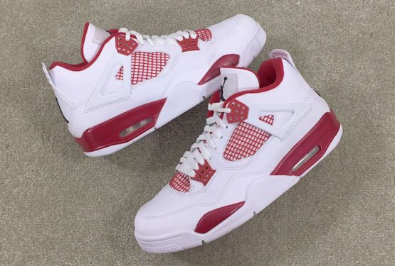 1月発売★ムービー♪AIR JORDAN 4 “ALTERNATE ’89” （エアジョーダン４）WHITE/BLACK-GYM RED 308497-104