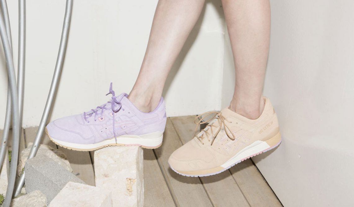 海外１２月３０日発売予定★CLOT × ASICS TIGER GEL-LYTE III ”SAND & LAVENDER” 【アシックス タイガー ゲルライト３ サンド＆ラベンダー】