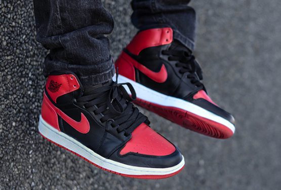 リーク★NIKE AIR JORDAN 1 HI RETRO OG BLACK/VARSITY RED-WHITE (555088-001)【ナイキ エアジョーダン１ OG】