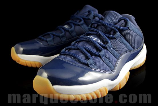 NEW IMAGE★2016夏発売予定★ NIKE Air Jordan 11 Low Midnight Navy/White-Light Gum Brown 528895-405  【ナイキ エアジョーダン11　LOW】