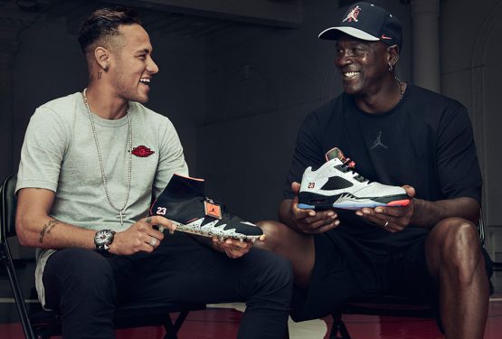 検索リンク追記★6月10日発売★Neymar x Air Jordan 5 Low Reflective Silver/Infrared 23-Black 846315-025 【ネイマール×エアジョーダン５ ロー】