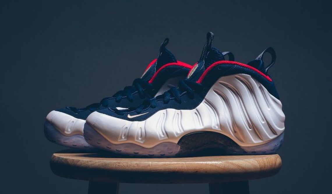 リストック★検索リンク追記★ 7月26日発売★ Nike Air Foamposite One PRM “Olympic” Obsidian/University Red-Metallic Gold-White 575420-400 【ナイキ エア フォームポジット ”オリンピック”】