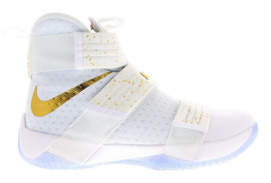 画像追記★8月22日発売予定★Nike Zoom LeBron Soldier 10 “Gold Medal” White/Metallic Gold-Dark Obsidian 883333-174　  【ナイキ ズーム レブロン ソルジャー 10】