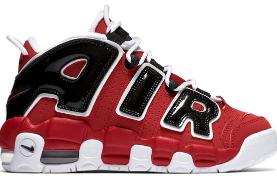 レディース★8月6日発売★ Nike Air More Uptempo GS  Varsity Red/White-Black 415082-600  【ナイキ エア モアアップテンポ】