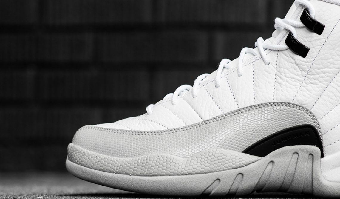 レディース★８月１３日発売★NIKE Air Jordan 12 GS “Barons” White/Black-Wolf Grey 510815-108 【ナイキ エアジョーダン１２】