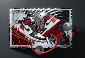 MOVIE&公式画像★NIKE Air Jordan 1 Retro High OG “Black Toe” White/Black-Varsity Red 555088-125　【ナイキ エアジョーダン1 OG 】