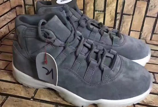 画像追記★ NIKE Air Jordan 11 PRM “Suede” Cool Grey/Sail 914433-003 【ナイキ エアジョーダン11 PRM】