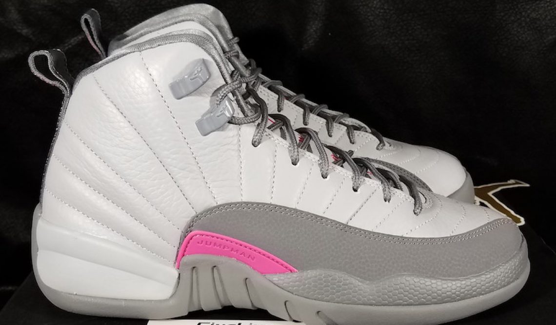 レディース★11月19日発売★ NIKE Air Jordan 12 GS Wolf Grey/Vivid Pink-Cool Grey 510815-029 【ナイキ エアジョーダン 12 GS】