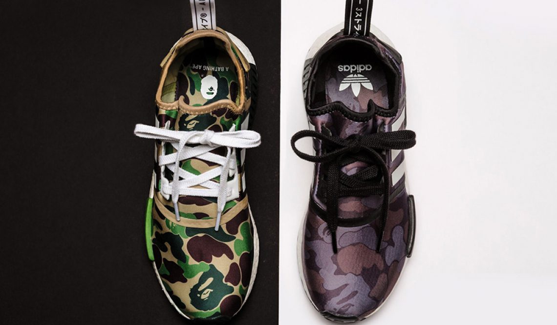 MOVIE★抽選受付開始★11月26日発売★ BAPE x adidas NMD BA7326 (Olive) BA7325 (Black)　【ベイプ× アディダス NMD】