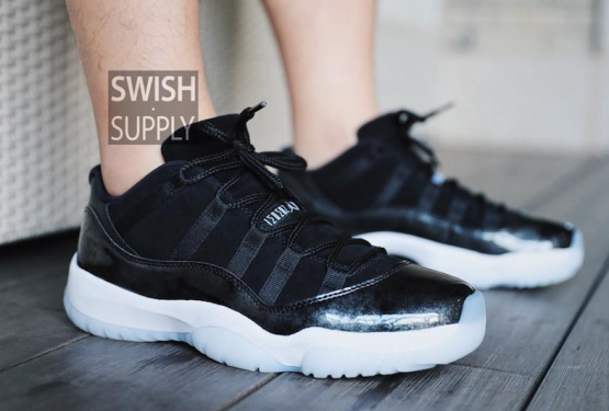 4月発売予定★NEW IMAGES★NIKE Air Jordan 11 Low “Barons” Black/Metallic Silver-White 528895-010 【ナイキ エアジョーダン１１ LOW】