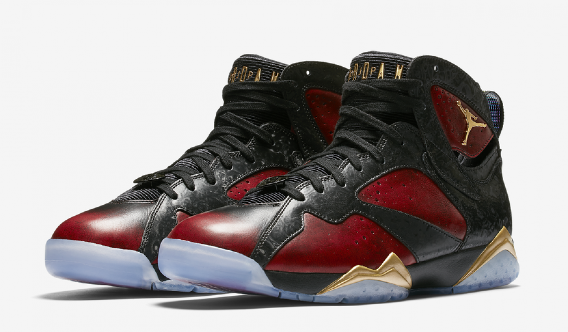 12月17日発売★NIKE Air Jordan 7 “Doernbecher” Black/University Red-Metallic Gold 898651-015 【ナイキ エアジョーダン 7　