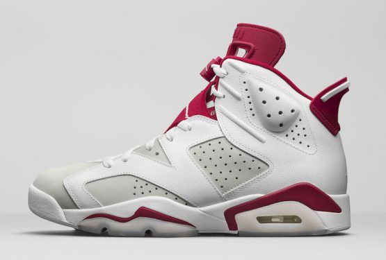 3月11日発売★公式画像★NIKE Air Jordan 6 “Alternate” White/Pure Platinum-Gym Red 384664-113　【ナイキ エアジョーダン6 オルタネイト】
