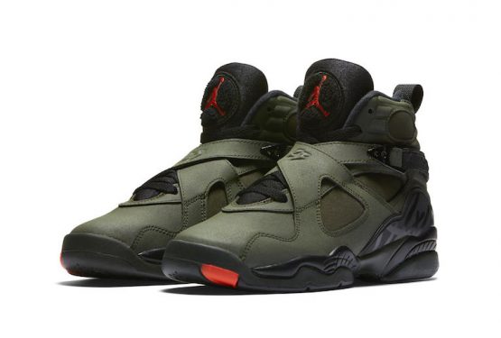 1月28日発売★NIKE Air Jordan 8 Sequoia/Black-Wolf Grey-Max Orange 305381-305 【ナイキ エアジョーダン 8　】