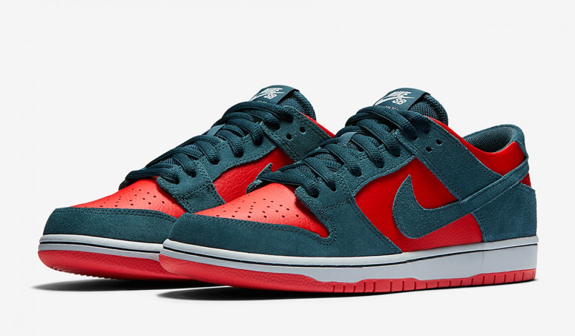 1月発売予定★ Nike Dunk SB Low “Reverse Shark” Team Red/Nightshade-White 854866-336 【ナイキ ダンク SB LOW】
