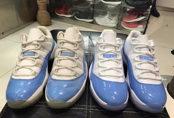 比較画像★4月15日発売★NIKE Air Jordan 11 Low White/University Blue 528895-106  【ナイキ エアジョーダン１１ ロー】