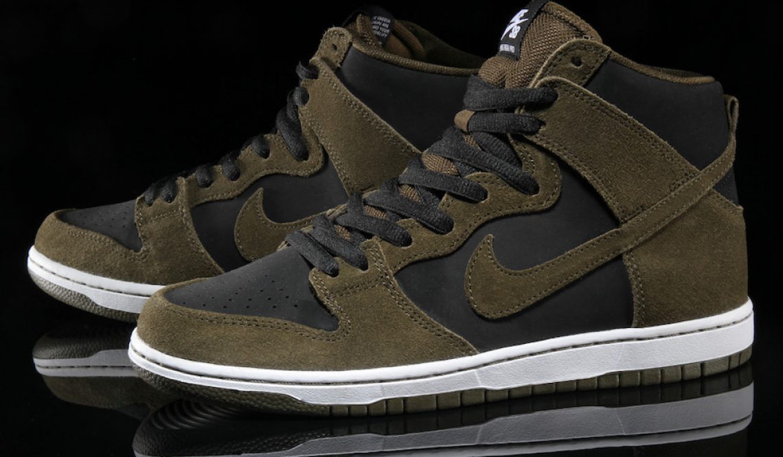 海外展開中★Nike SB Dunk High Dark Loden/Dark Loden-Black 854851-330 【ナイキ ダンク SB HI　ダークロデン】