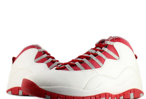 過去の名作★NIKE AIR JORDAN 10 WHITE/VRED-LT STEEL GREY BLACK 310805-161 【ナイキ エアジョーダン 10】