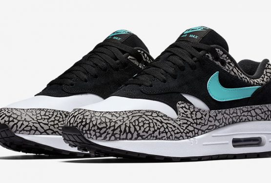 ３月発売★Nike Air Max 1 “Atmos Elephant” Black/Clear Jade-White 908366-001 【アトモス×ナイキ エアマックス１ 】
