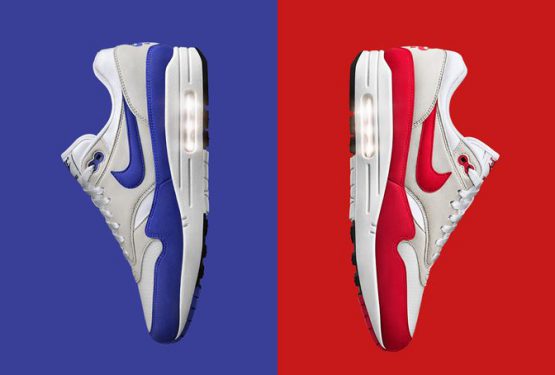 国内３月４日発売★Nike Air Max 1 OG “Anniversary”　White/University Red 908375-100　・　Nike Air Max 1 OG “Anniversary” White/Game Royal 908375-101