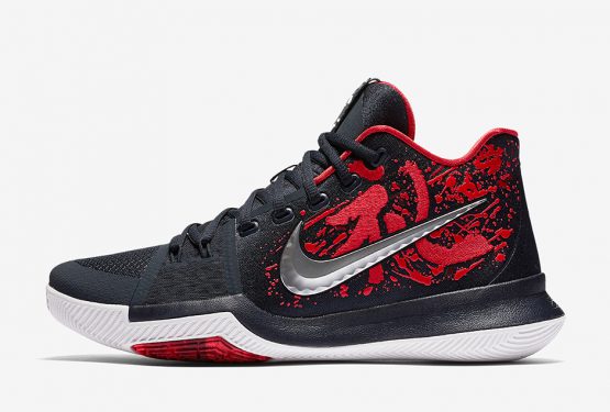 検索リンク★ 2月25日発売★NIKE KYRIE 3 “SAMURAI” DARK OBSIDIAN/RED-WHITE  852395-900 【ナイキ カイリ―3 ”サムライ” 】