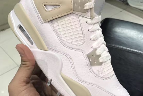 2017春夏発売予定★ NIKE Air Jordan 4 GS “Linen” White/Boarder Blue-Light Sand 487724-118 【ナイキ エアジョーダン４　GS】