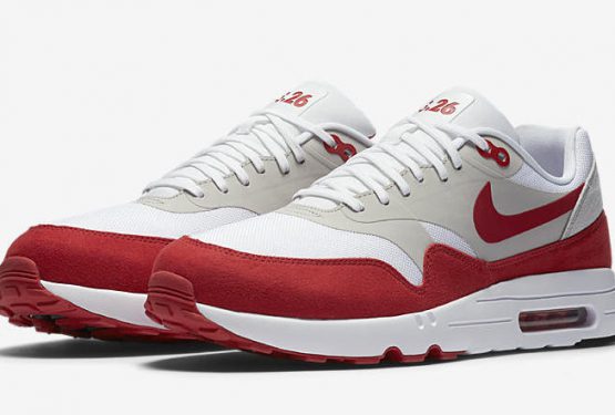 3月16日発売★ NIKE AIR MAX 1 ULTRA 2.0 WHITE/UNIVERSITY RED-NEUTRAL 908091-100 【ナイキ エアマックス 1 ウルトラ 2.0】