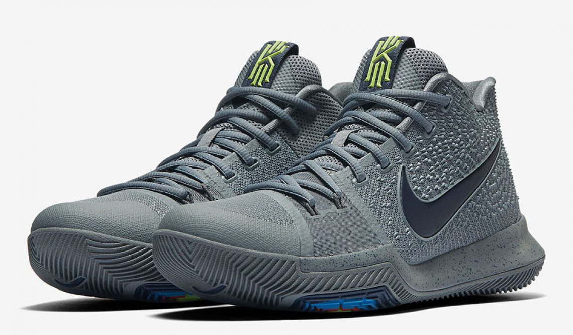 3月18日発売★Nike Kyrie 3 Cool Grey/Anthracite-Polarized Blue 852395-001　【ナイキ カイリー 3】