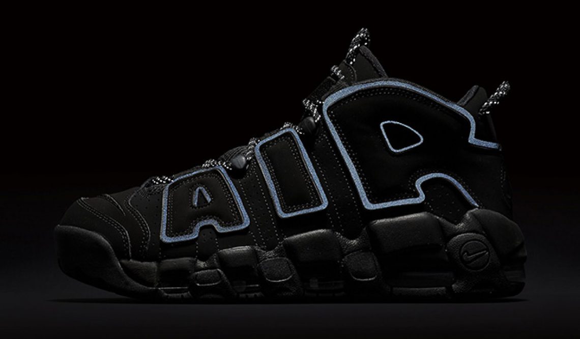 再販★MOVIE★４月１５日発売★ Nike Air More Uptempo “Triple Black” 　Black/Black-Black 414962-004【ナイキ エア モア アップテンポ】