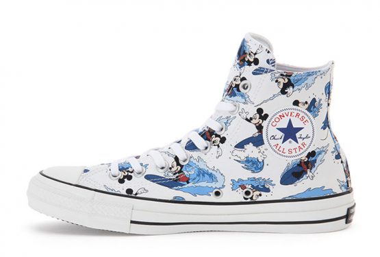 ユニセックスで発売中★CONVERSE ALL STAR© 100 MICKEY MOUSE SURFIN HI　32960836　【コンバース オールスター HI】