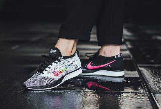 着用画像追記★6月1日発売★Nike Flyknit Racer “Be True” Multi-Color/Black-White 902366-100 　( ナイキ フライニット レーサー ”BE TRUE”)