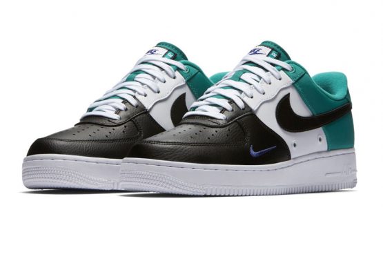 ２色同時発売開始★NIKE AIR FORCE 1 ’07 LV8 BLACK/DEEP ROYAL BLUE-NEPTUNE GREEN　BLACK/DEEP ROYAL BLUE-NEPTUNE GREEN