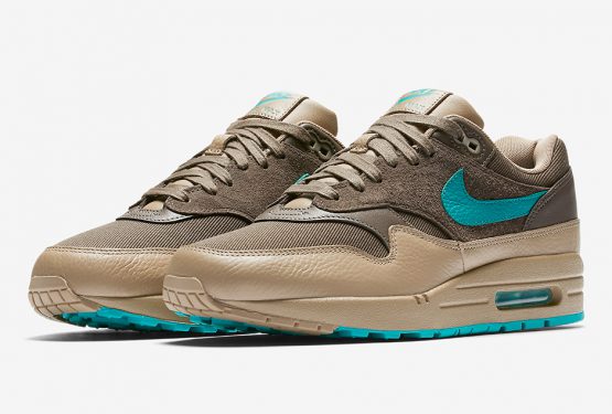 海外展開中★Nike Air Max 1 Premium　 Ridgerock/Khaki-Turbo Green 875844-200　（ナイキ エアマックス 1）