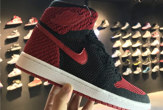 詳細画像追記★9月9日発売★ NIKE Air Jordan 1 Flyknit “Banned”  Black/Varsity Red-White  919704-001  (ナイキ エア ジョーダン 1 フライニット)