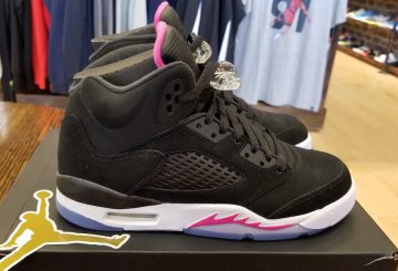 NEW IMAGES ★8月5日発売★ NIKE Air Jordan 5 GS  Black/Deadly Pink-White 440892-029 (ナイキ エアジョーダン 5 GS )