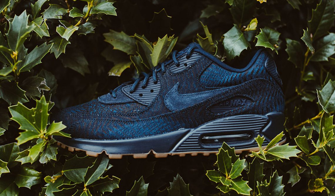 検索リンク追記★９月１日発売★ Nike Air Max 90 Premium JCRD  Indigo/Obsidian/Gum  (ナイキ エアマックス 90 プレミアム ジャガード )