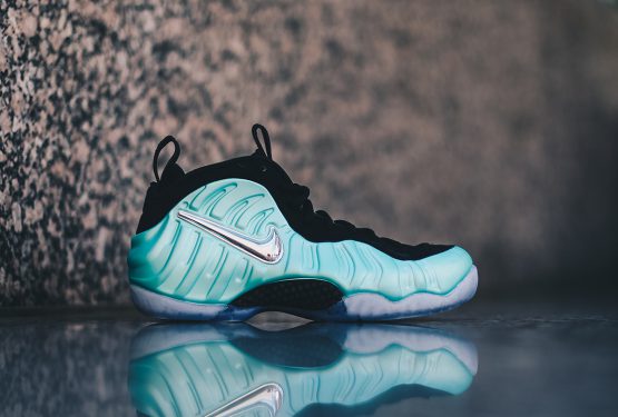 検索リンク★レディースも★９月８日発売★Nike Air Foamposite Pro Island Green/Metallic Platinum 624041-303　（ナイキ エアフォームポジット プロ アイランドグリーン）