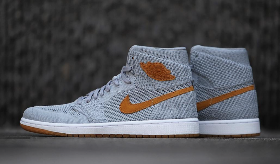 検索リンク追記★11月1日発売★NIKE AIR JORDAN 1 RETRO HI FLYKNIT WOLF GREY/GOLDEN HARVEST-GUM YELLOW 919704-025　（ナイキ エアジョーダン1）