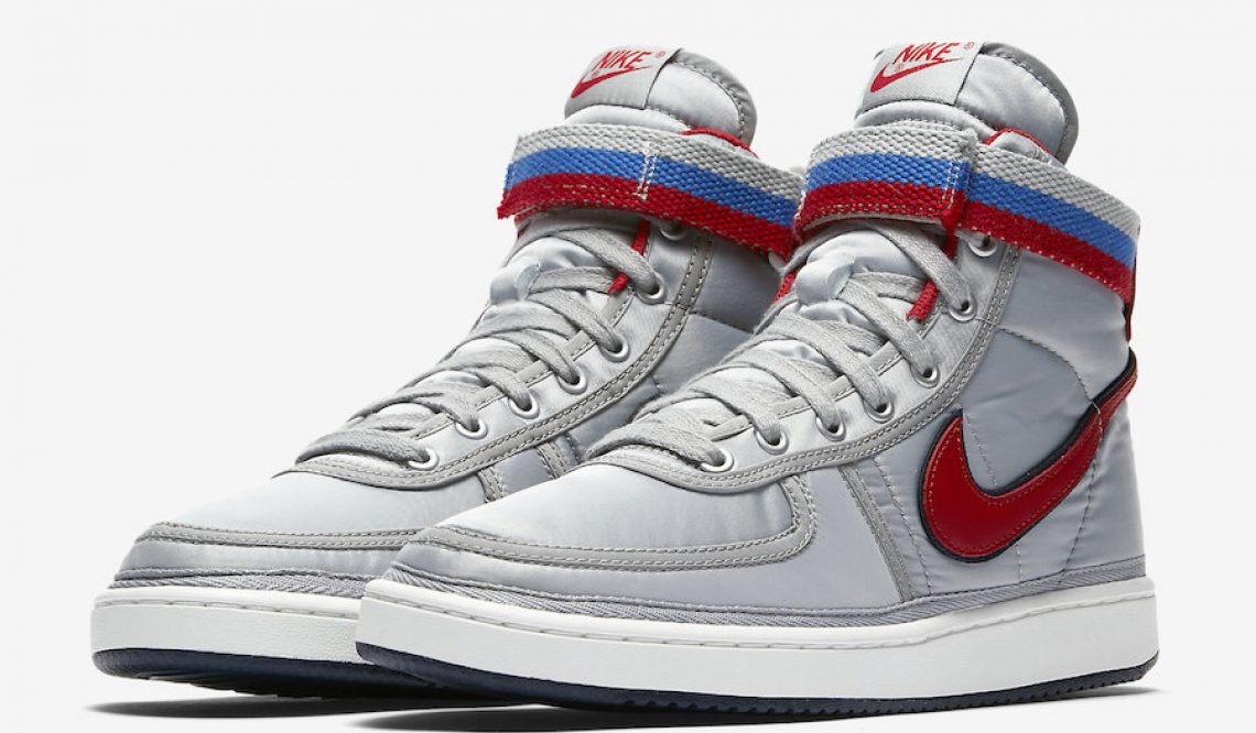 10月7日発売★ NIKE VANDAL HIGH SUPREME QS METALLIC SILVER/UNIVERSITY RED 　ah8652-001　(ナイキ バンダル ハイ サプリーム )